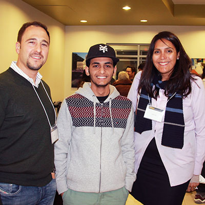 International students meet with community