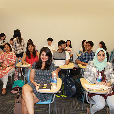 Group of International students in classroom